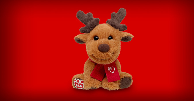 Build-A-Bear Baby Reindeer with Certificate and Online Story